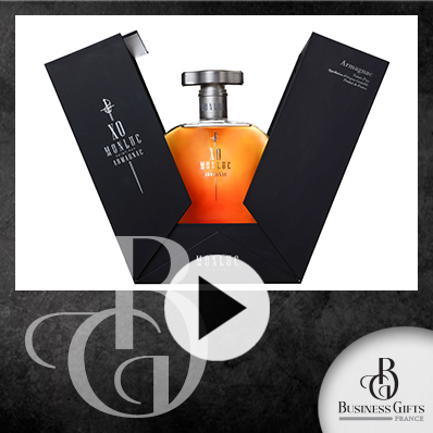 Photo Coffret élégant avec un Armagnac à offrir Business Gifts France, le spécialiste des Cadeaux d'Affaires de Prestige et Cadeaux d'Entreprise Haut de Gamme