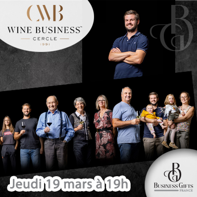 Corentin Pichon de la Maison Christophe Pichon et Fils présent à la soirée du Cercle Wine Business de Tours le jeudi 19 mars à 29h | Business Gifts France, le spécialiste des Cadeaux d'Affaires de Prestige et Cadeaux d'Entreprise Haut de Gamme