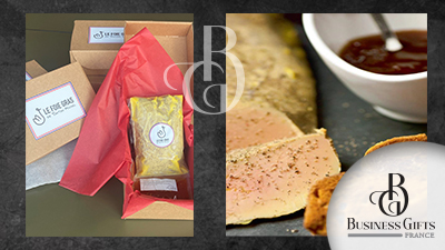 Photo foie gras distribué par Business Gifts France, le spécialiste des Cadeaux d'Affaires de Prestige et Cadeaux d'Entreprise Haut de Gamme
